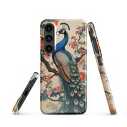 Cover Samsung Resistente – Compatibile con Ricarica Wireless – Design Pavone Giapponese-Biiply