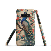 Cover Samsung Resistente – Compatibile con Ricarica Wireless – Design Pavone Giapponese-Biiply