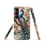 Cover Samsung Resistente – Compatibile con Ricarica Wireless – Design Pavone Giapponese-Biiply