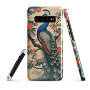Cover Samsung Resistente – Compatibile con Ricarica Wireless – Design Pavone Giapponese-Biiply