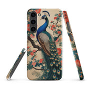 Cover Samsung Resistente – Compatibile con Ricarica Wireless – Design Pavone Giapponese-Biiply