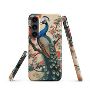 Cover Samsung Resistente – Compatibile con Ricarica Wireless – Design Pavone Giapponese-Biiply