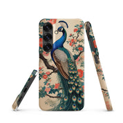 Cover Samsung Resistente – Compatibile con Ricarica Wireless – Design Pavone Giapponese-Biiply