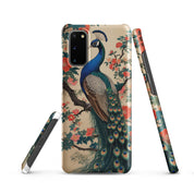 Cover Samsung Resistente – Compatibile con Ricarica Wireless – Design Pavone Giapponese-Biiply
