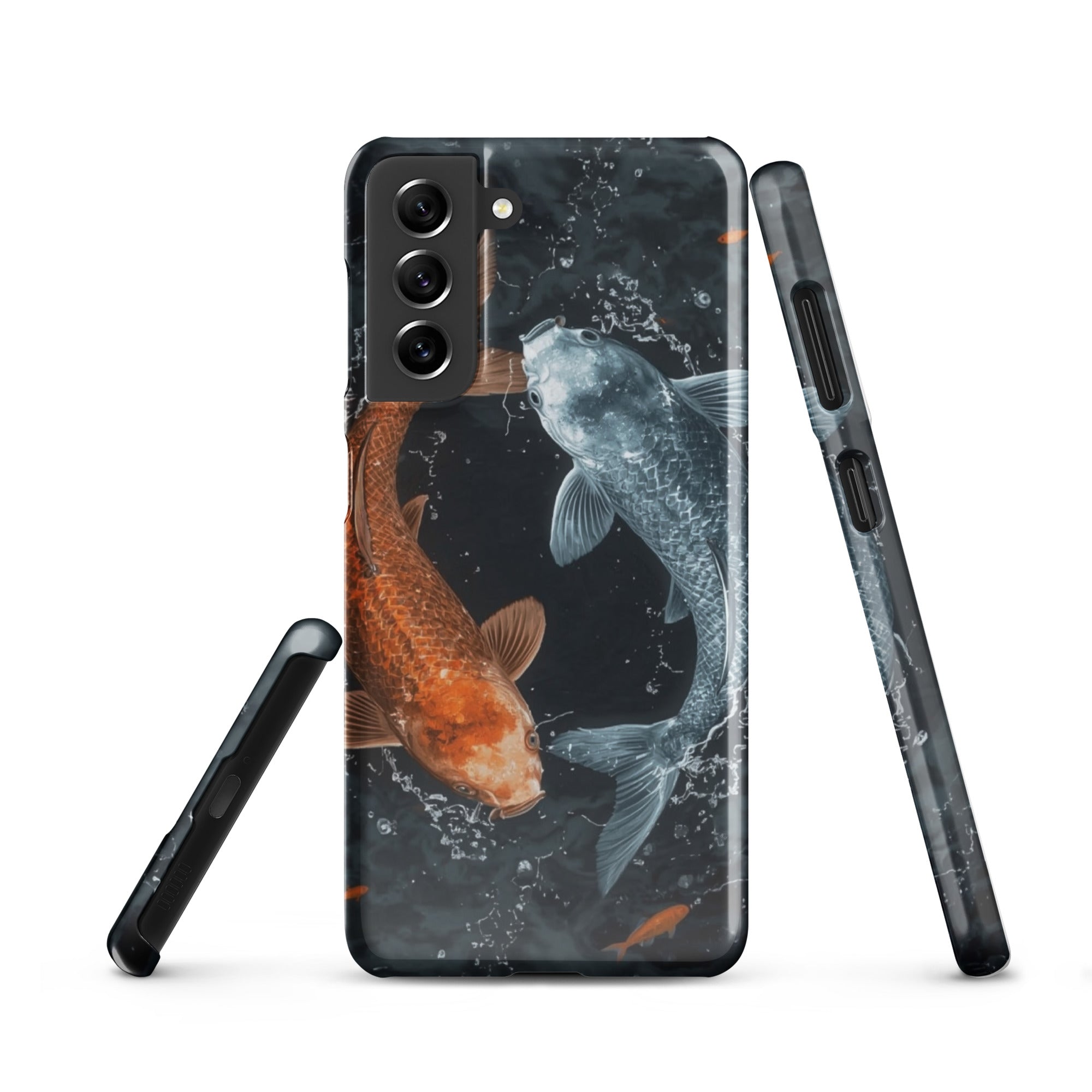 Cover Samsung Resistente – Compatibile con Ricarica Wireless – Design Pesci Ying e Yang-Biiply