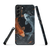 Cover Samsung Resistente – Compatibile con Ricarica Wireless – Design Pesci Ying e Yang-Biiply