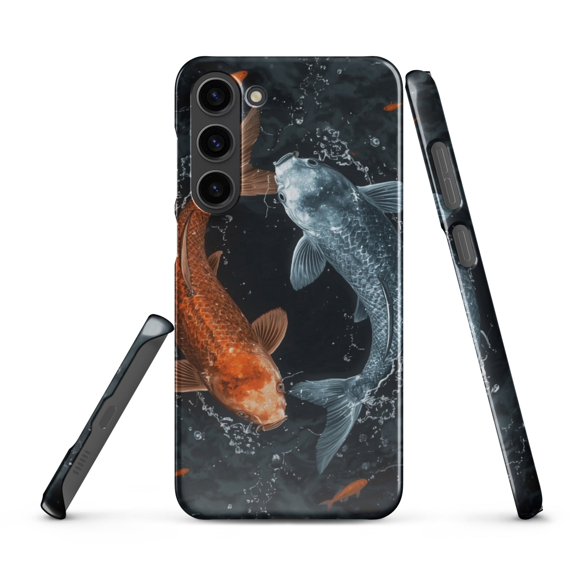 Cover Samsung Resistente – Compatibile con Ricarica Wireless – Design Pesci Ying e Yang-Biiply