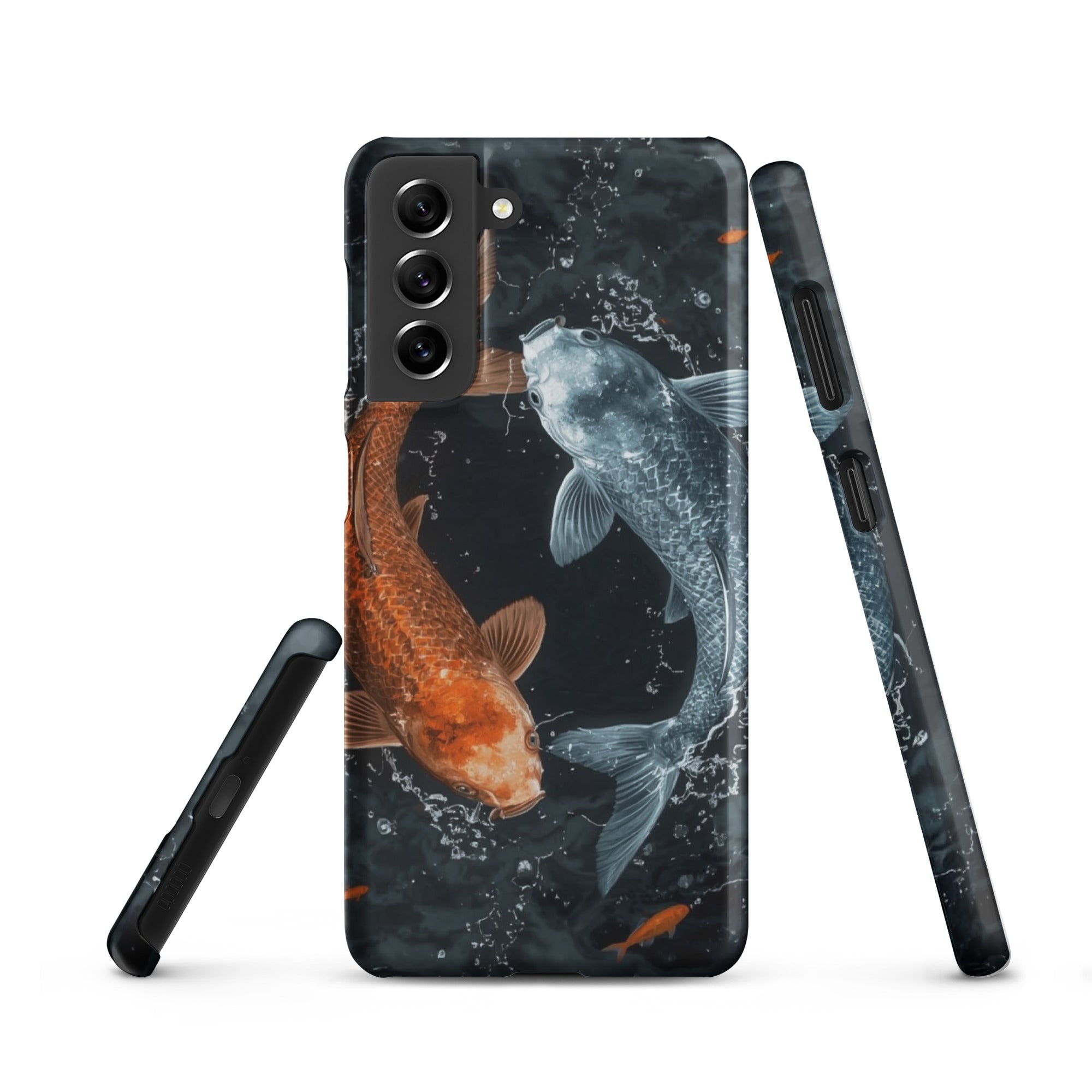 Cover Samsung Resistente – Compatibile con Ricarica Wireless – Design Pesci Ying e Yang-Biiply