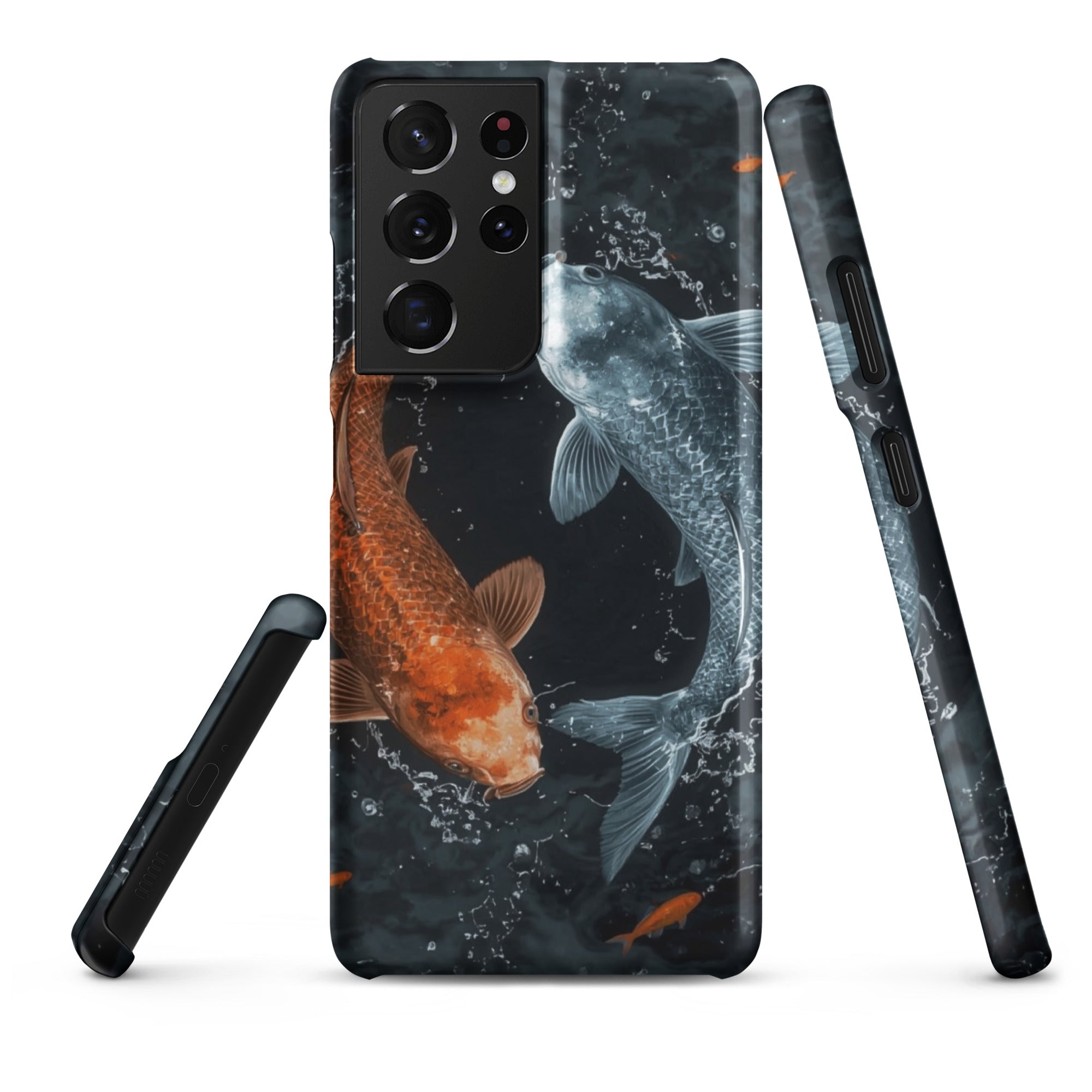 Cover Samsung Resistente – Compatibile con Ricarica Wireless – Design Pesci Ying e Yang-Biiply