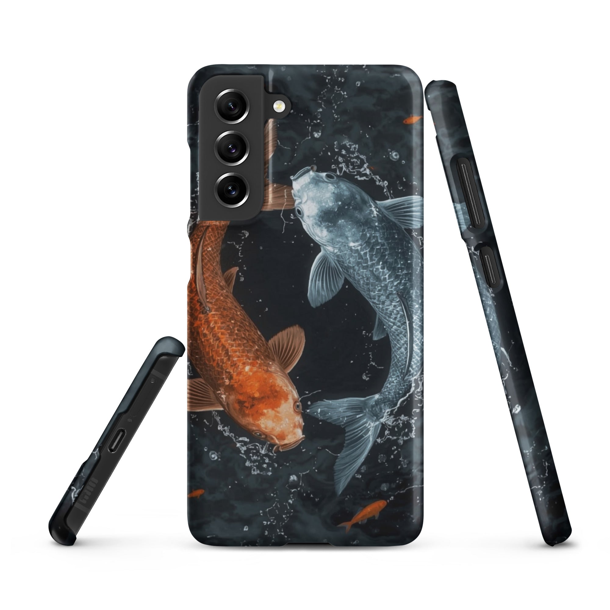 Cover Samsung Resistente – Compatibile con Ricarica Wireless – Design Pesci Ying e Yang-Biiply
