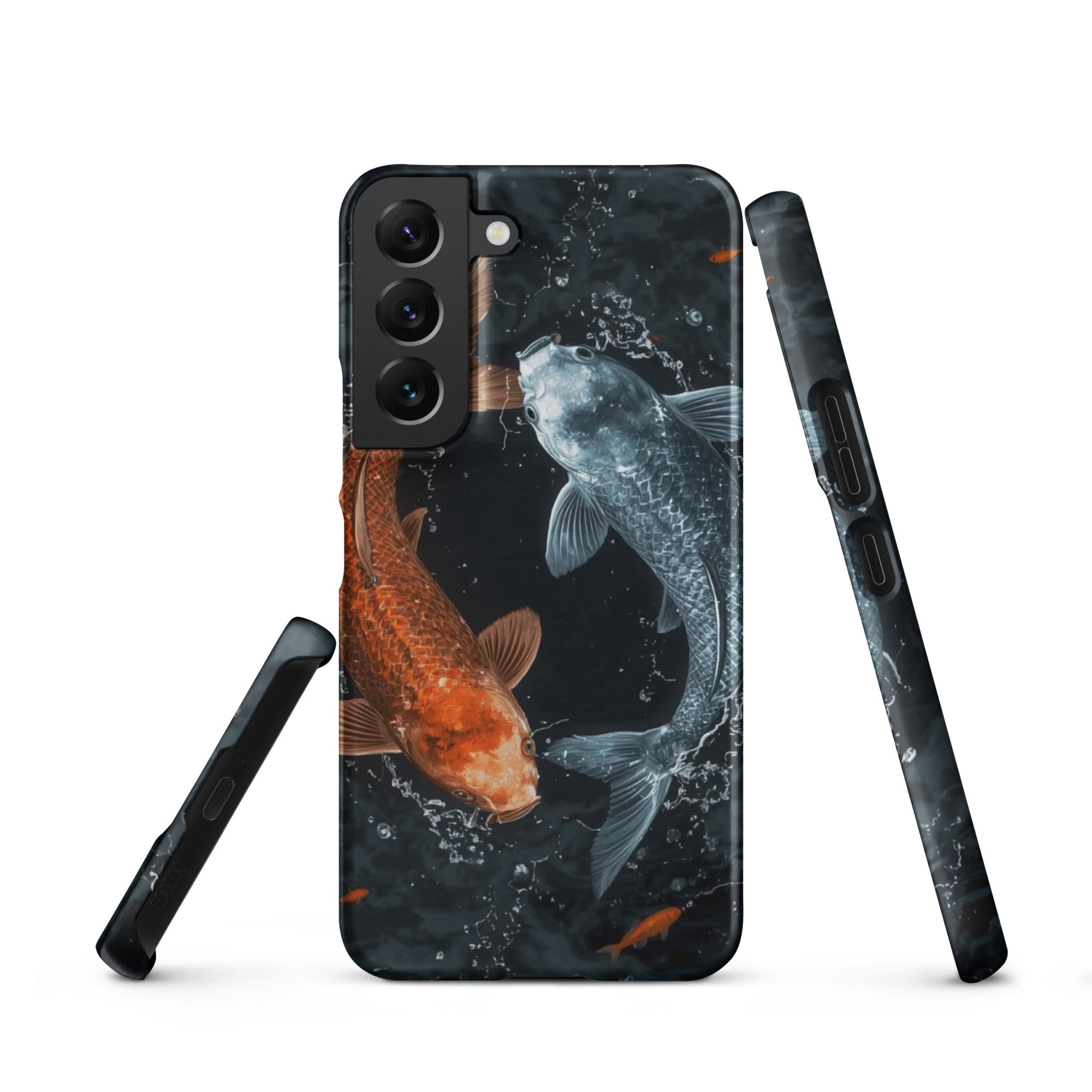 Cover Samsung Resistente – Compatibile con Ricarica Wireless – Design Pesci Ying e Yang-Biiply