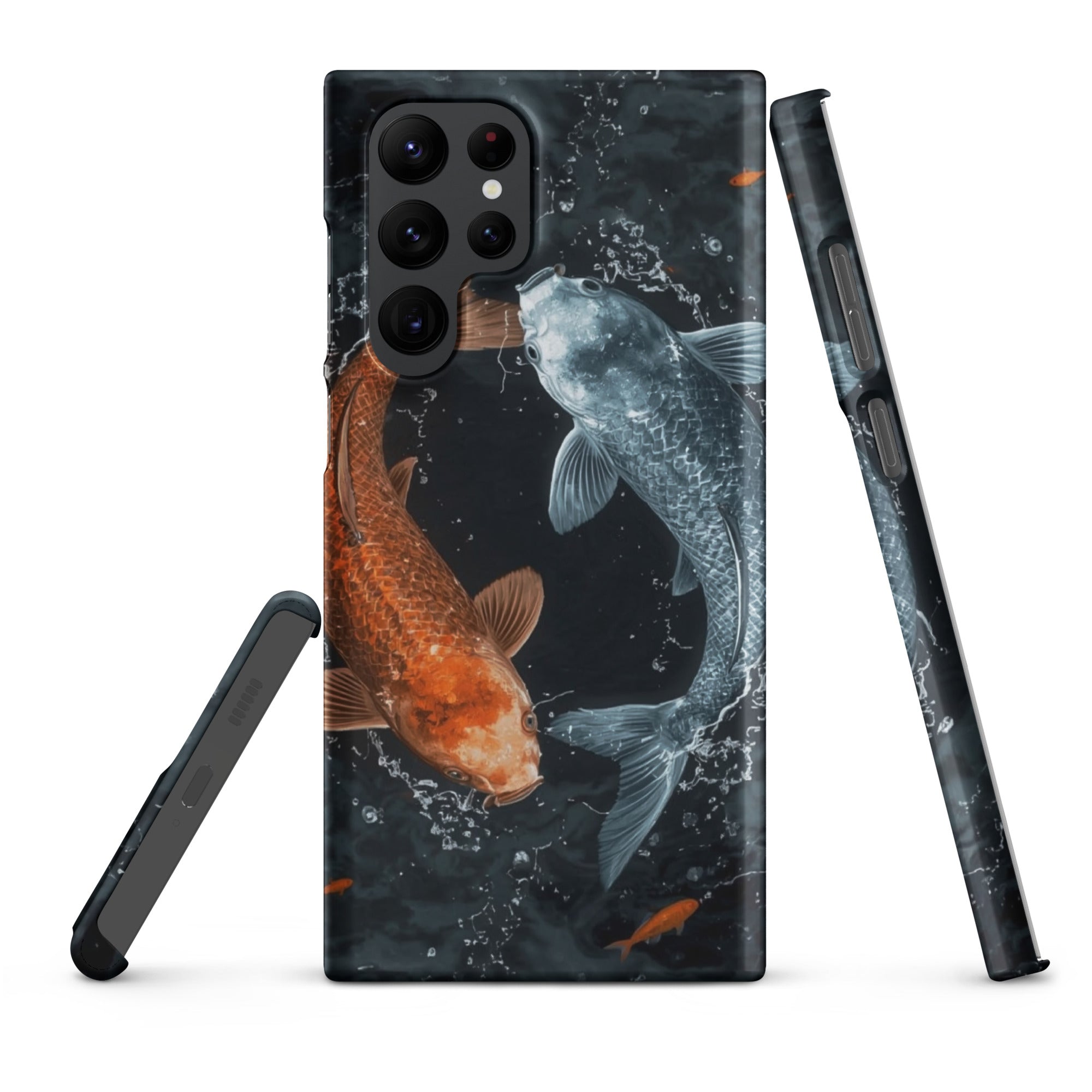 Cover Samsung Resistente – Compatibile con Ricarica Wireless – Design Pesci Ying e Yang-Biiply