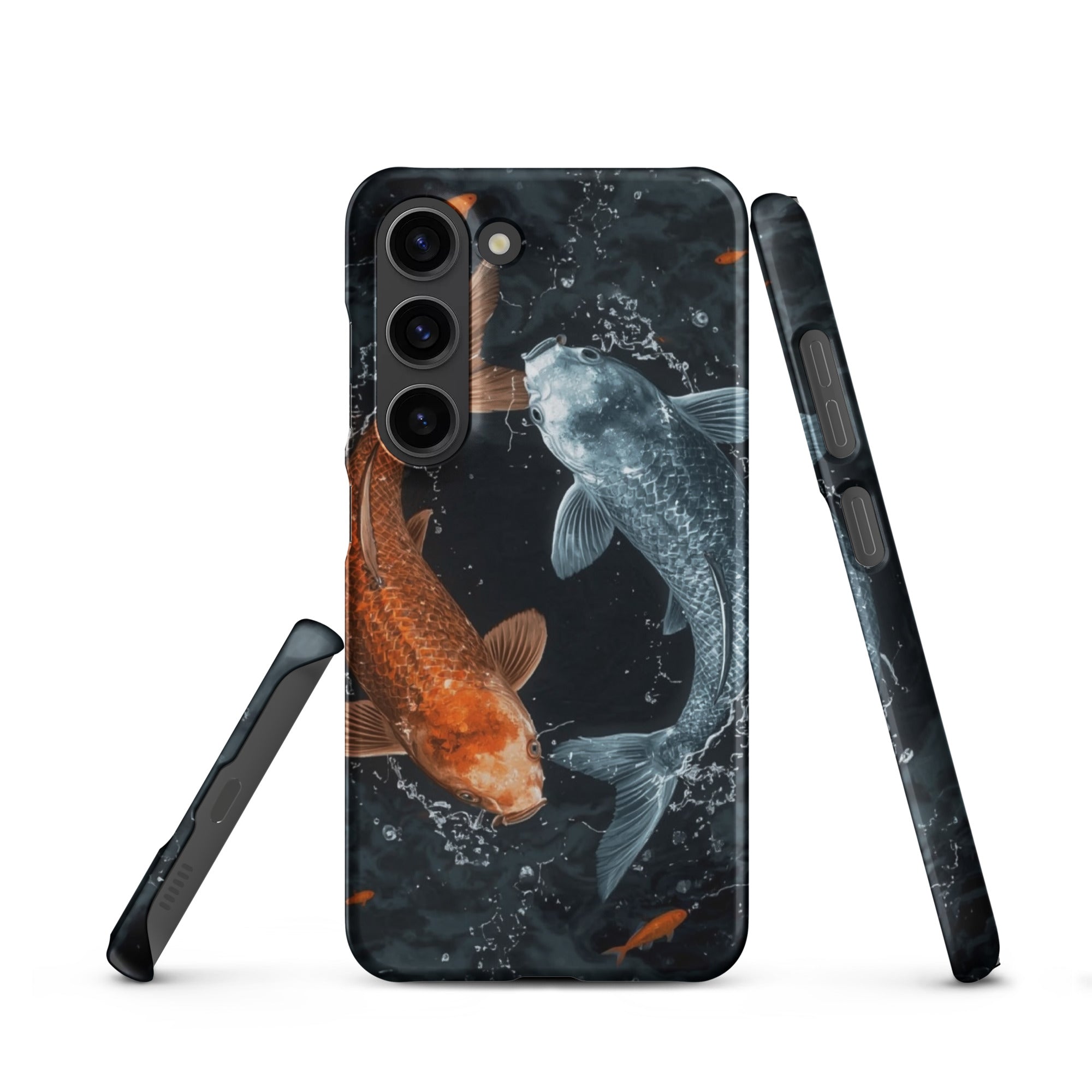 Cover Samsung Resistente – Compatibile con Ricarica Wireless – Design Pesci Ying e Yang-Biiply