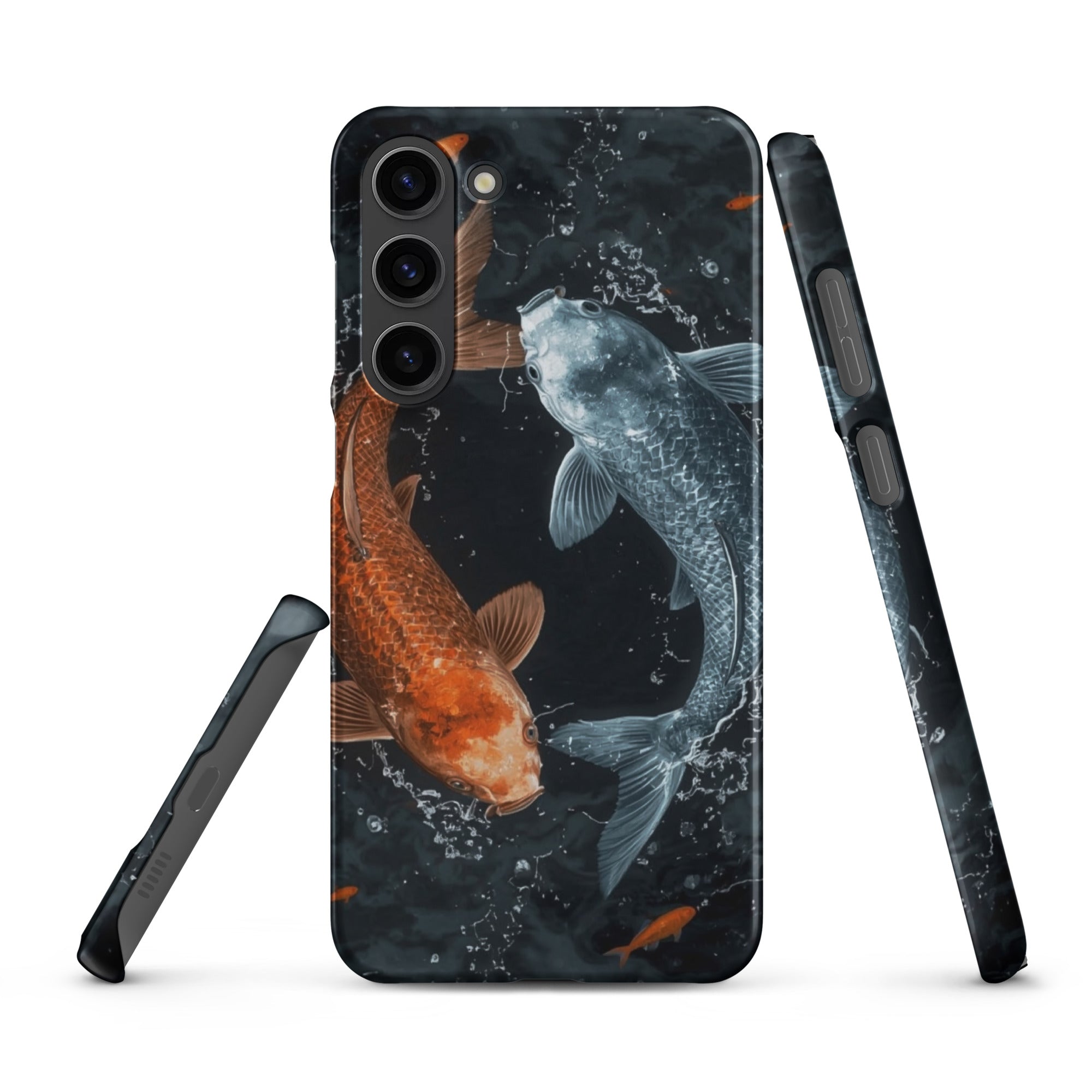 Cover Samsung Resistente – Compatibile con Ricarica Wireless – Design Pesci Ying e Yang-Biiply