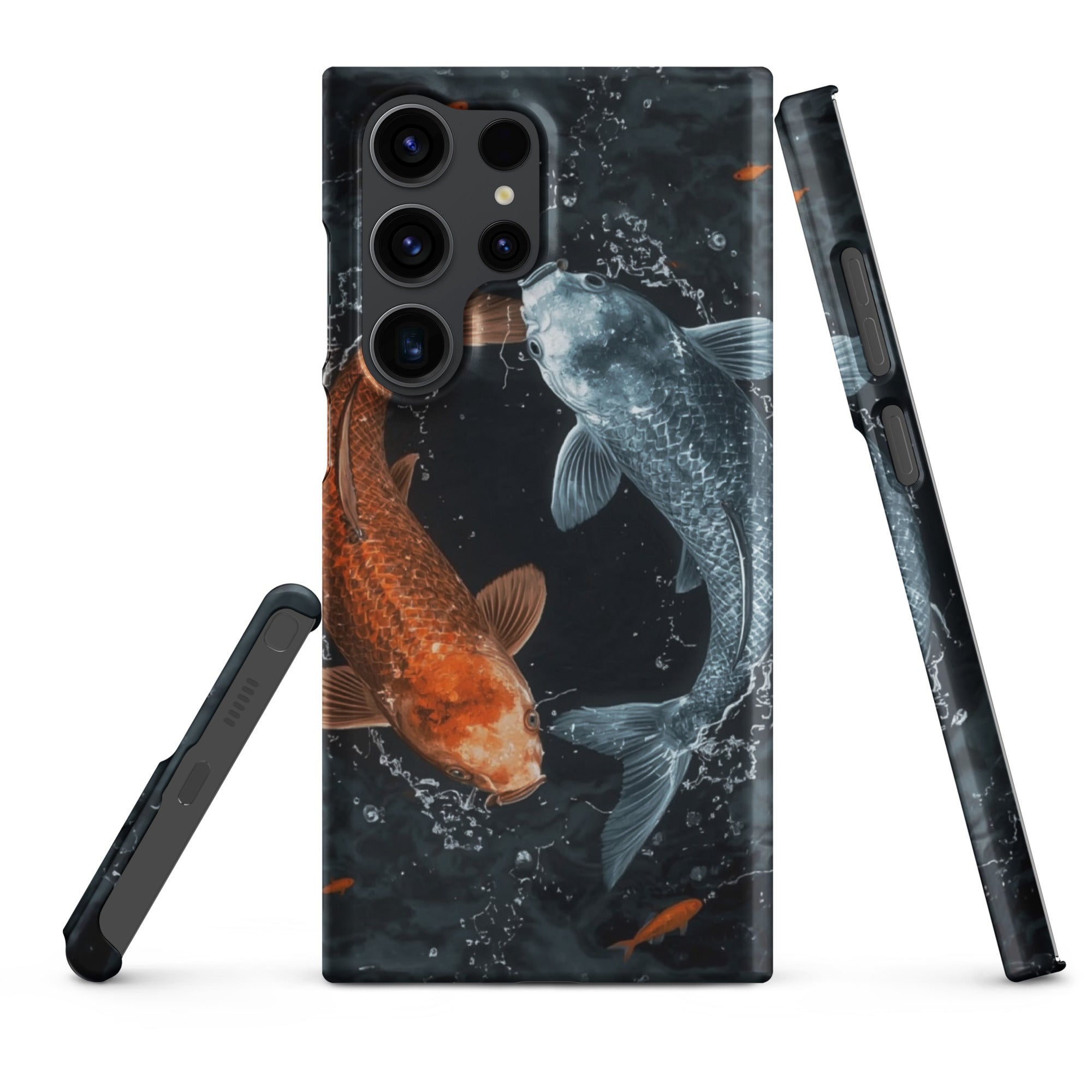 Cover Samsung Resistente – Compatibile con Ricarica Wireless – Design Pesci Ying e Yang-Biiply