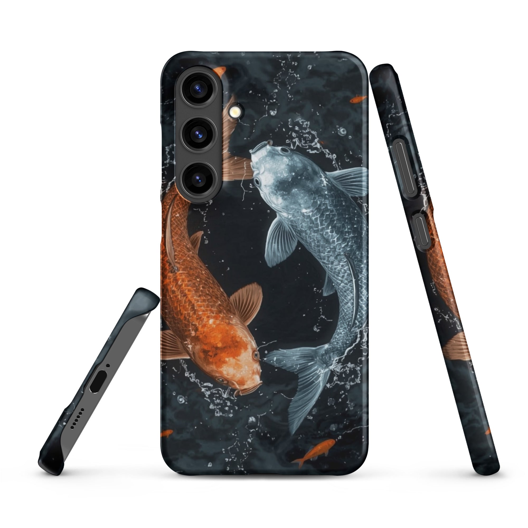 Cover Samsung Resistente – Compatibile con Ricarica Wireless – Design Pesci Ying e Yang-Biiply