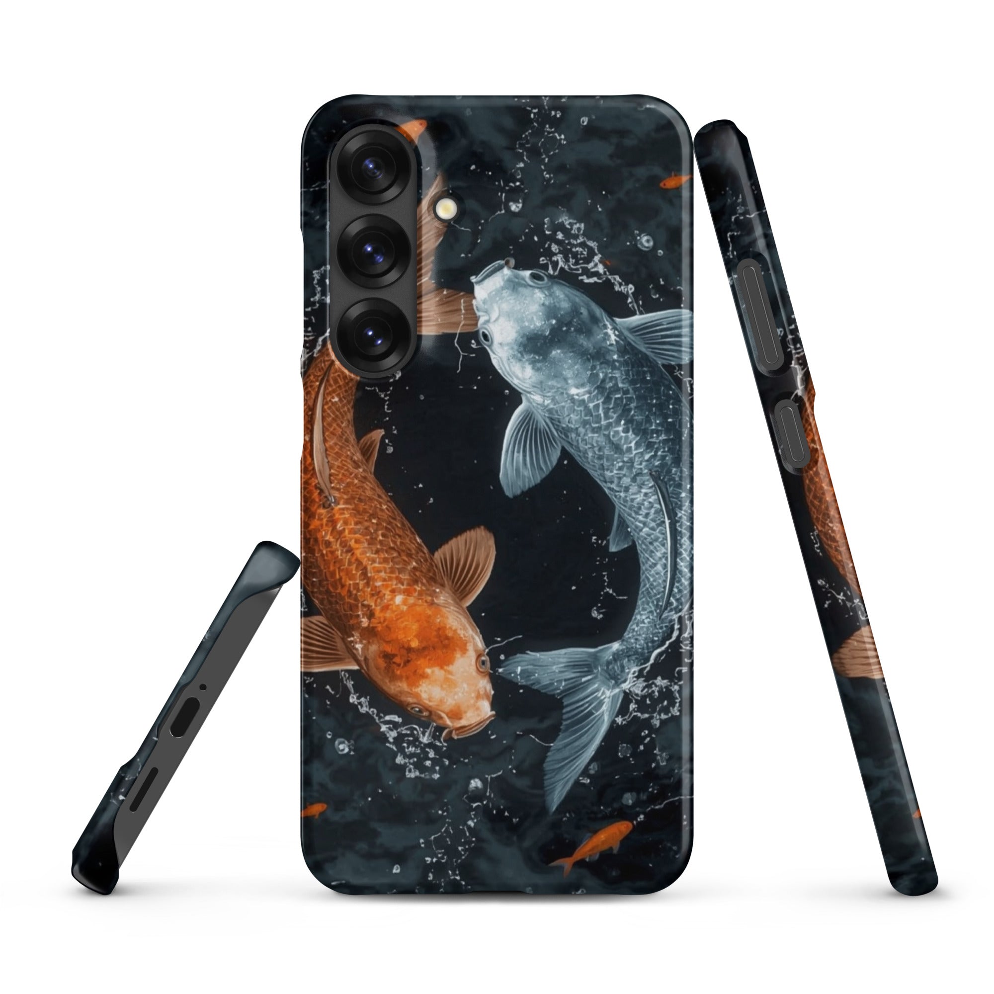 Cover Samsung Resistente – Compatibile con Ricarica Wireless – Design Pesci Ying e Yang-Biiply