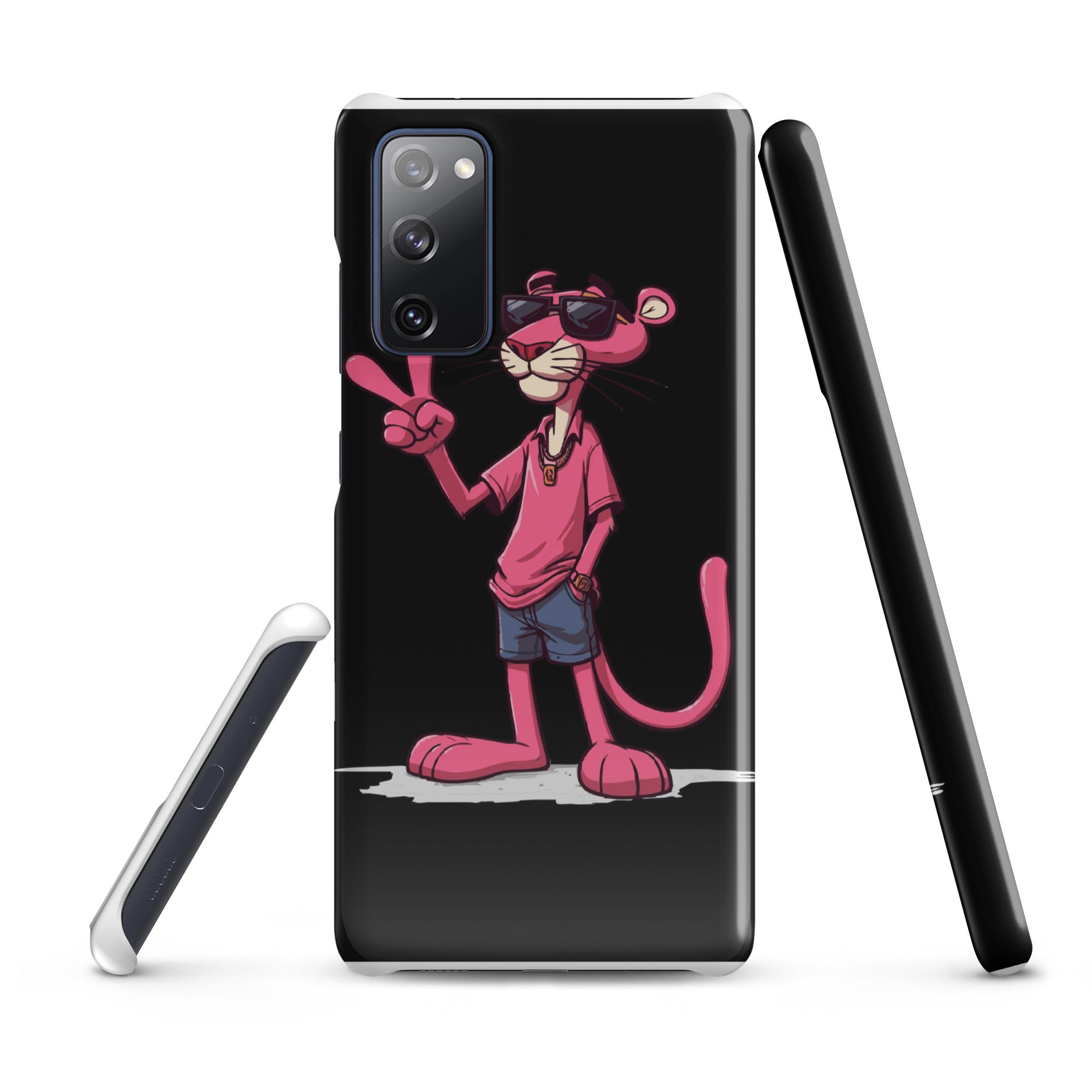 Cover Samsung Resistente – Compatibile con Ricarica Wireless – Design Pink Panter-Biiply