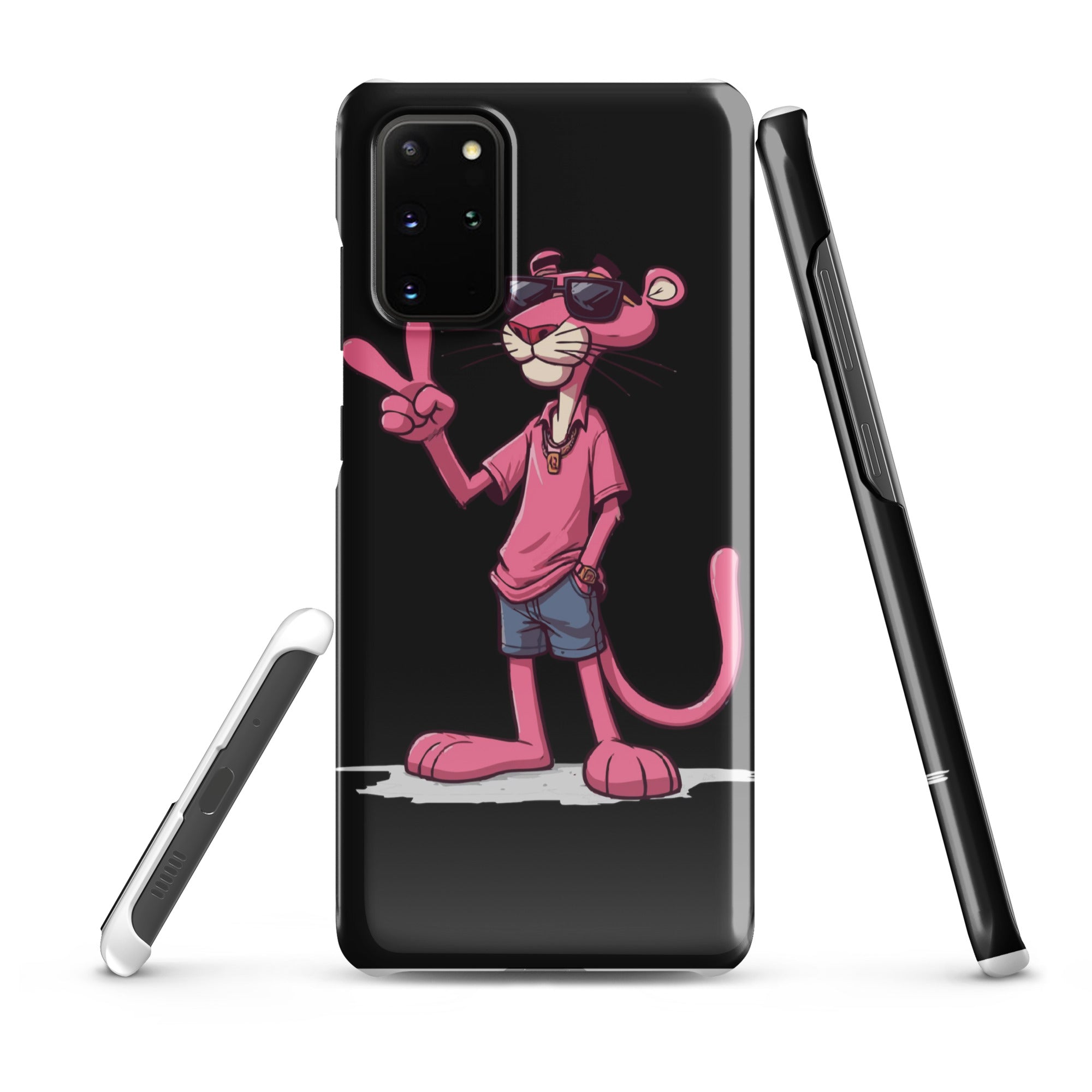 Cover Samsung Resistente – Compatibile con Ricarica Wireless – Design Pink Panter-Biiply