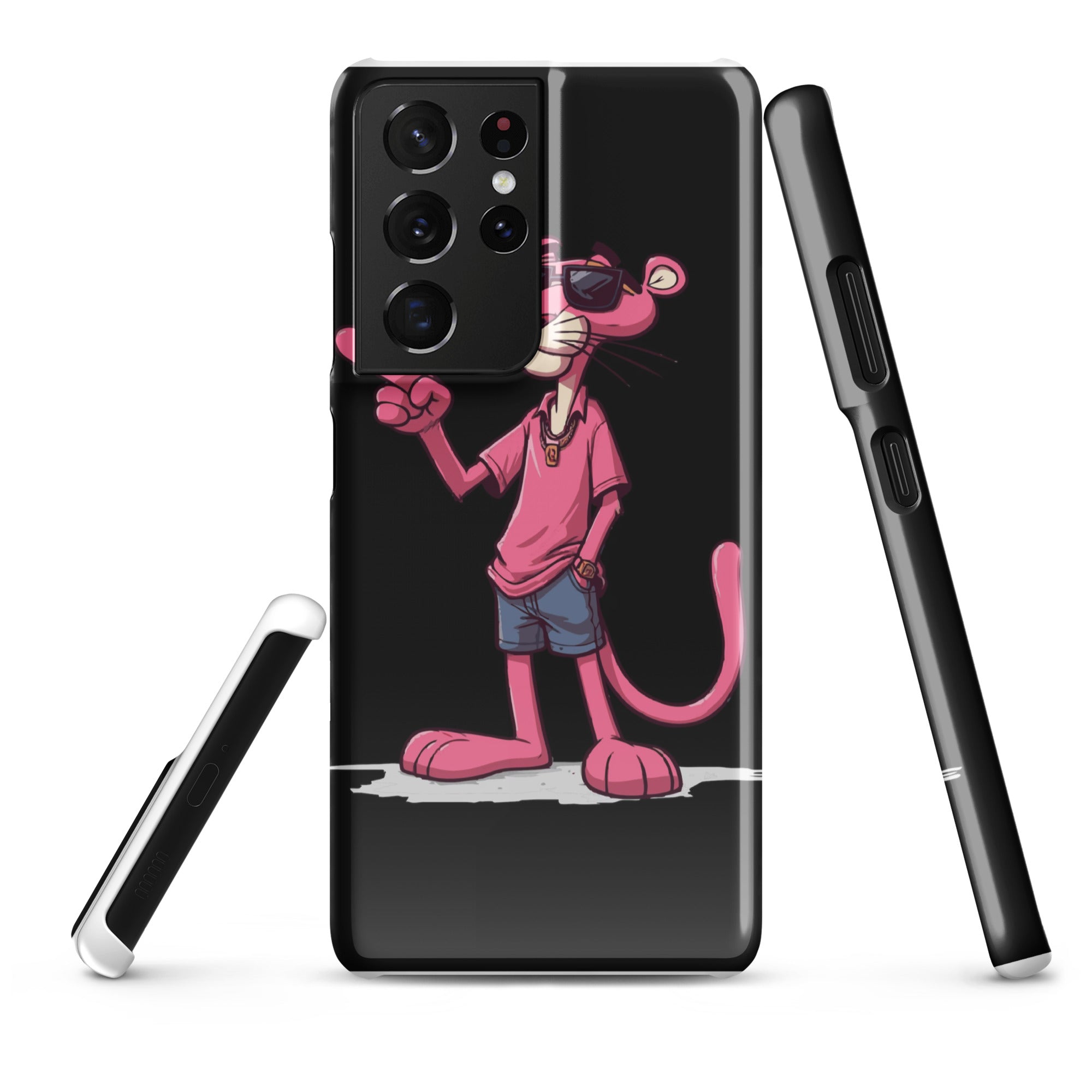 Cover Samsung Resistente – Compatibile con Ricarica Wireless – Design Pink Panter-Biiply