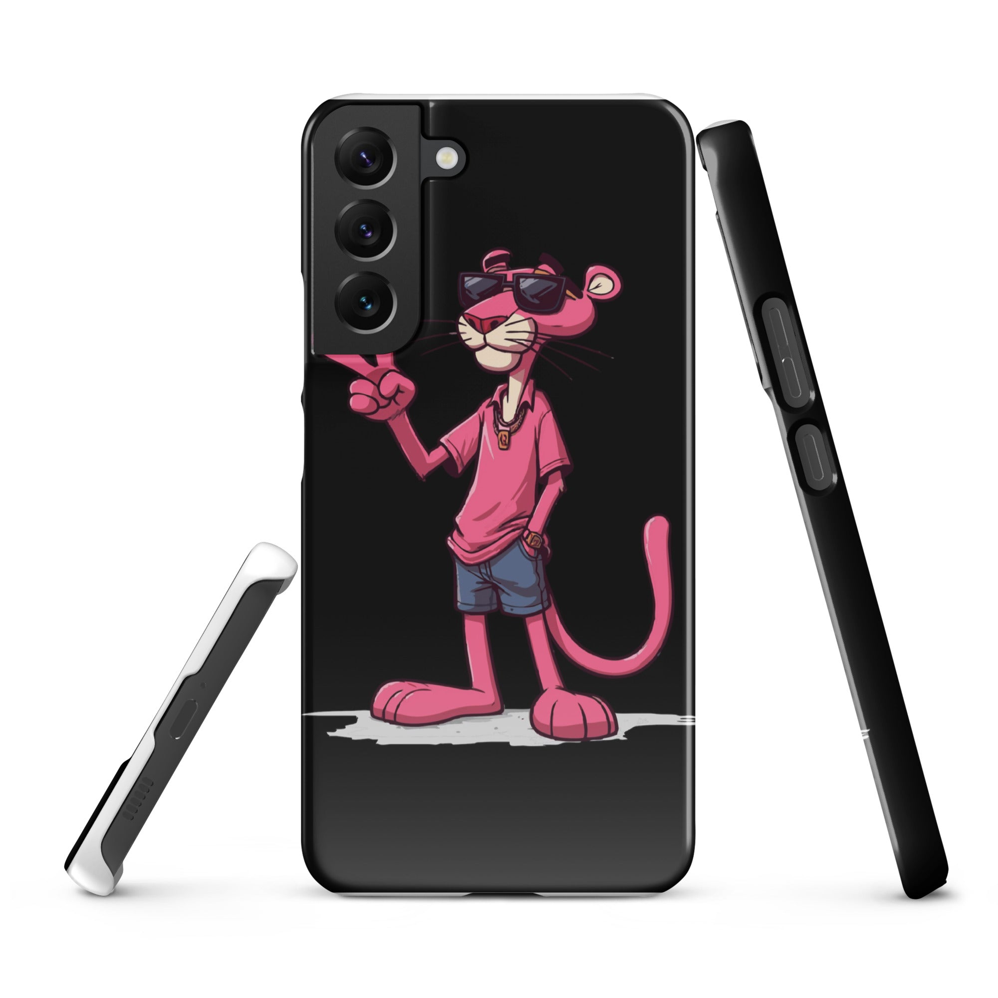 Cover Samsung Resistente – Compatibile con Ricarica Wireless – Design Pink Panter-Biiply