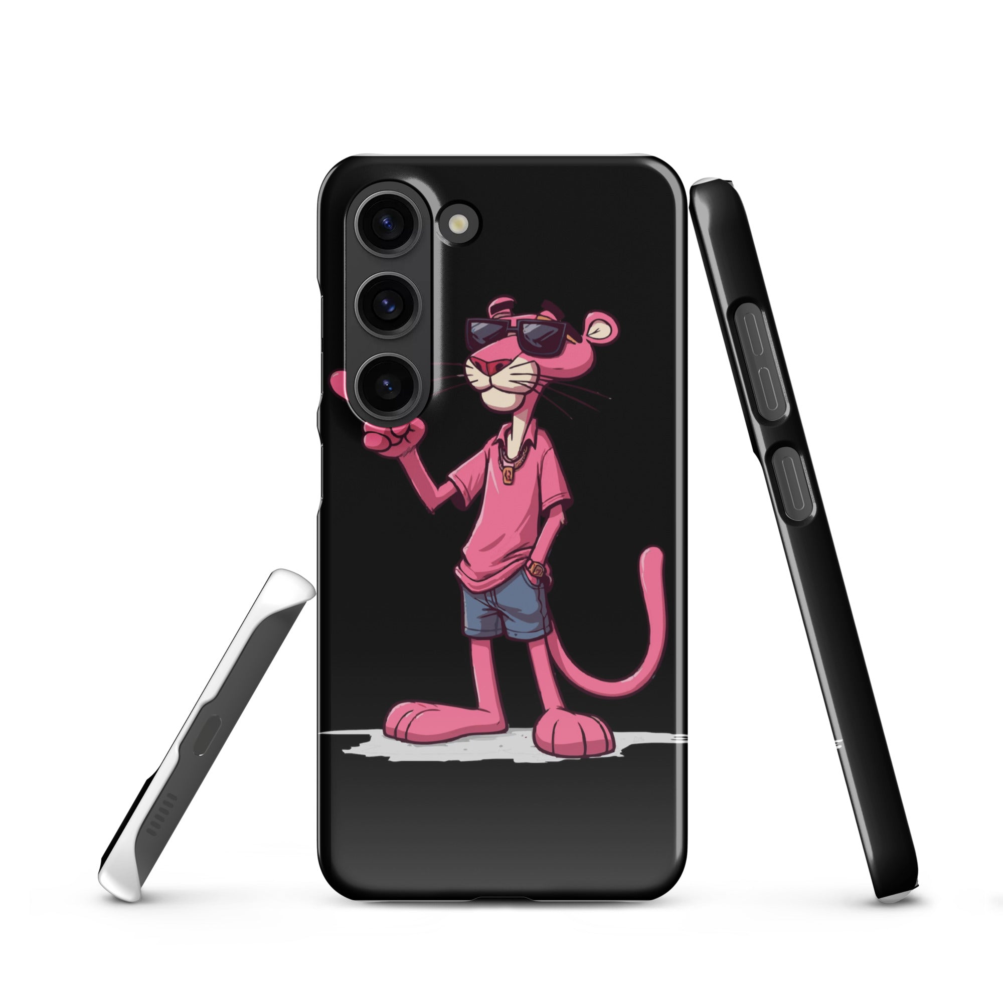 Cover Samsung Resistente – Compatibile con Ricarica Wireless – Design Pink Panter-Biiply