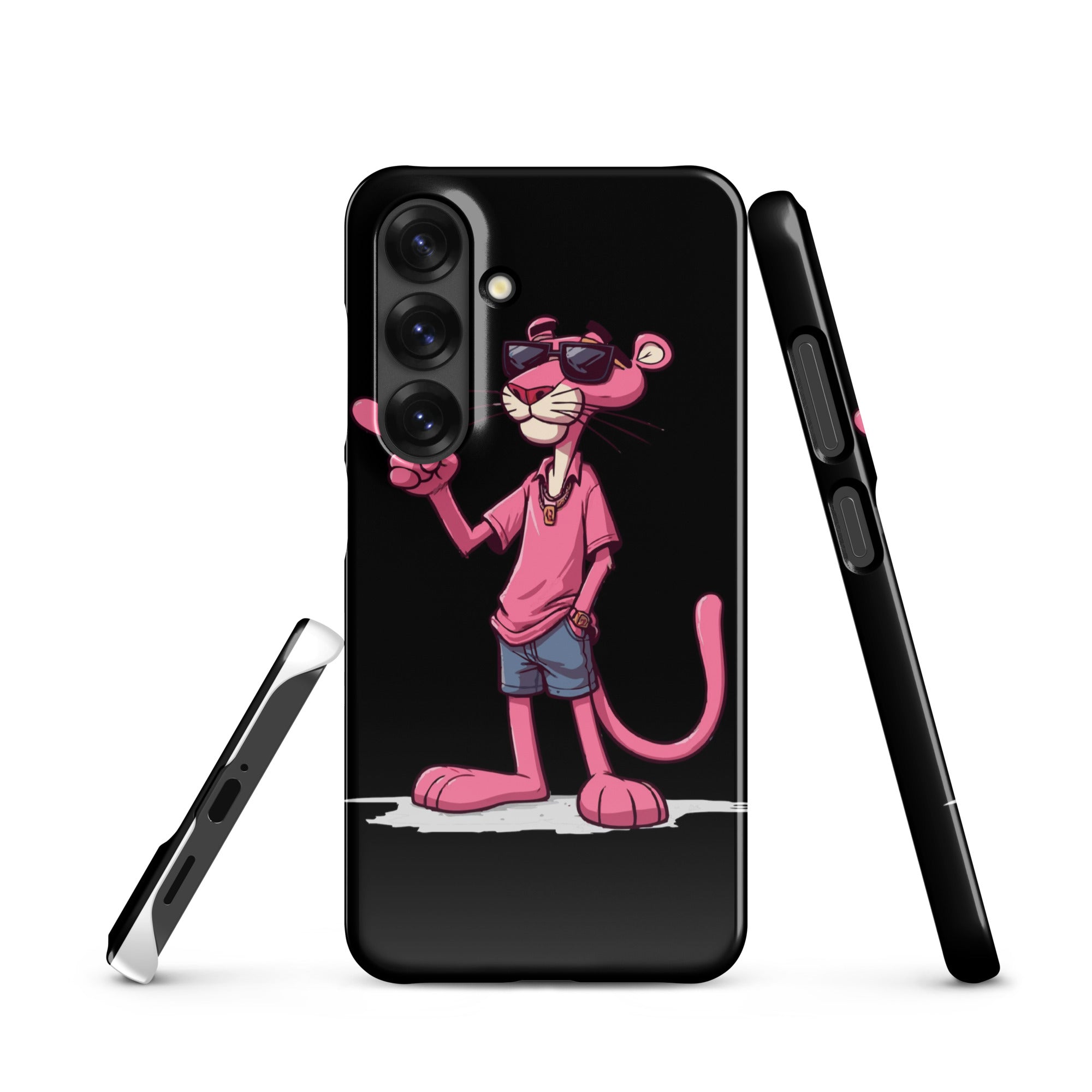 Cover Samsung Resistente – Compatibile con Ricarica Wireless – Design Pink Panter-Biiply