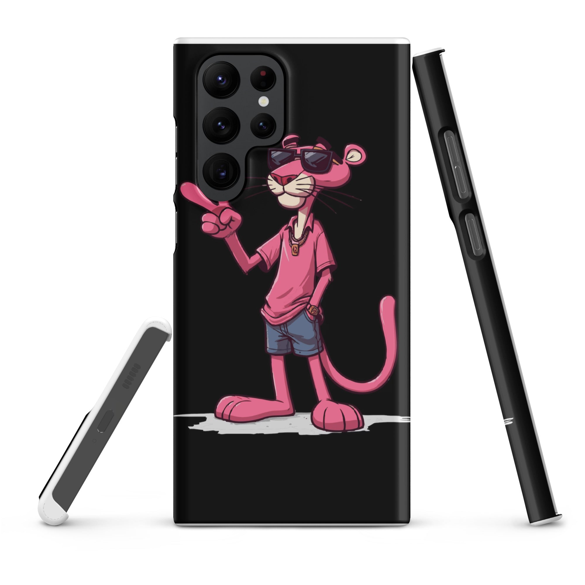 Cover Samsung Resistente – Compatibile con Ricarica Wireless – Design Pink Panter-Biiply