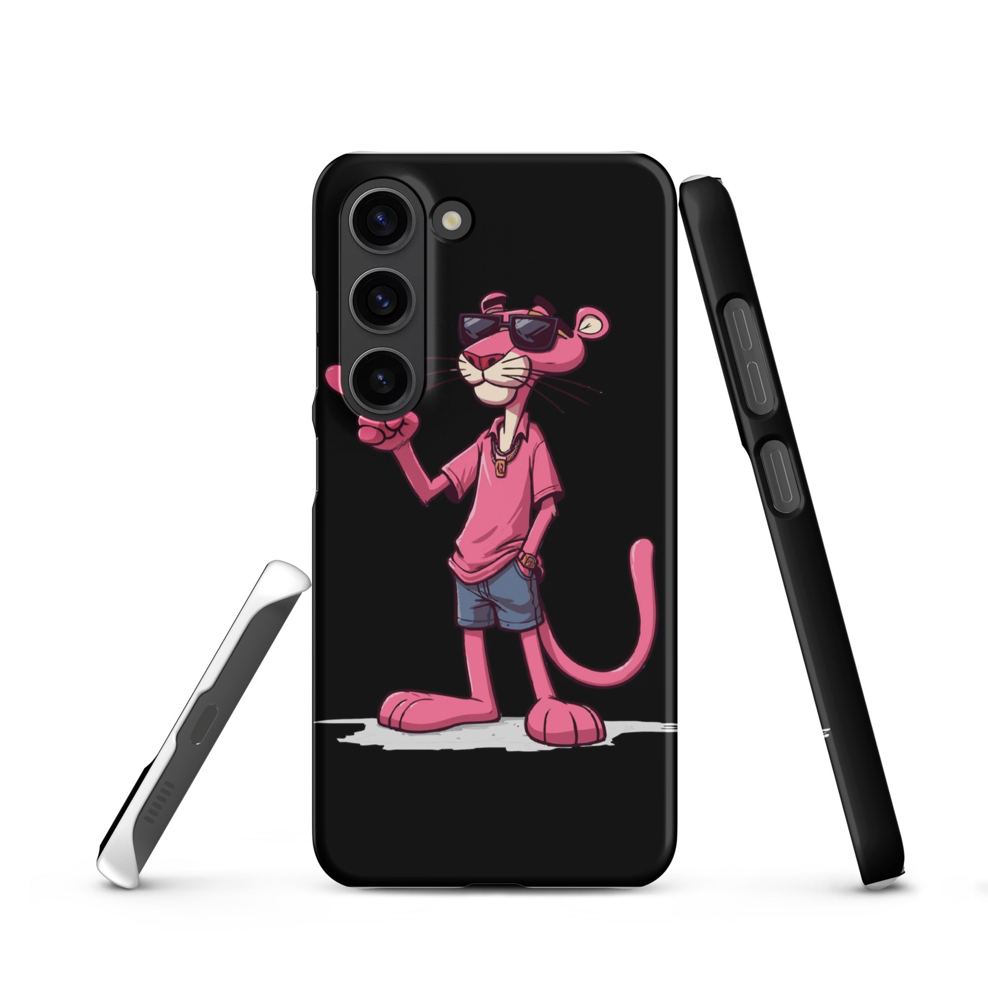 Cover Samsung Resistente – Compatibile con Ricarica Wireless – Design Pink Panter-Biiply