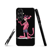 Cover Samsung Resistente – Compatibile con Ricarica Wireless – Design Pink Panter-Biiply