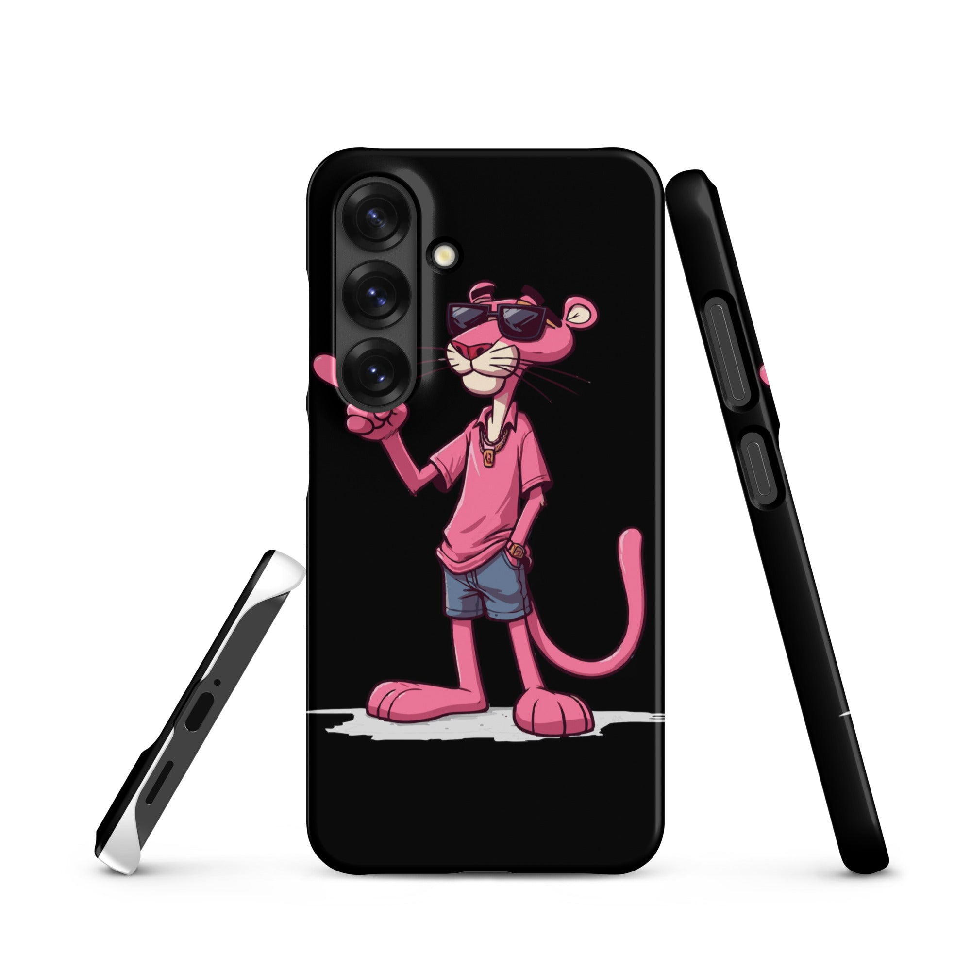 Cover Samsung Resistente – Compatibile con Ricarica Wireless – Design Pink Panter-Biiply