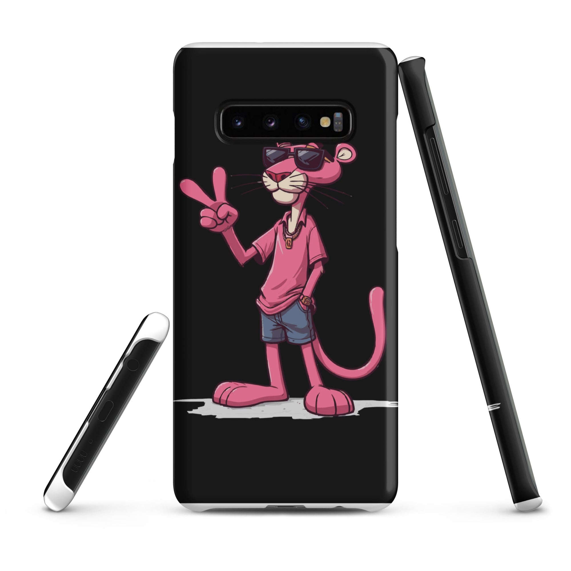 Cover Samsung Resistente – Compatibile con Ricarica Wireless – Design Pink Panter-Biiply