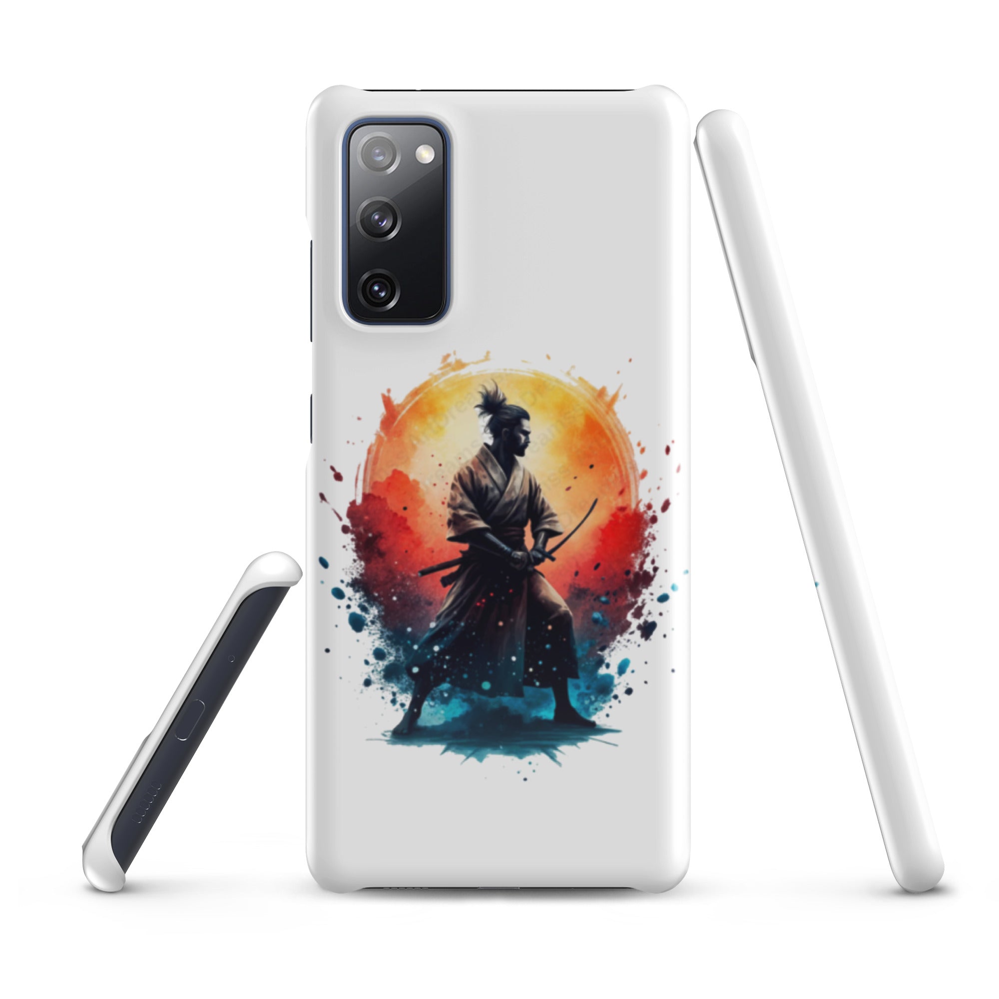 Cover Samsung Resistente – Compatibile con Ricarica Wireless – Design Samurai Giapponese-Biiply