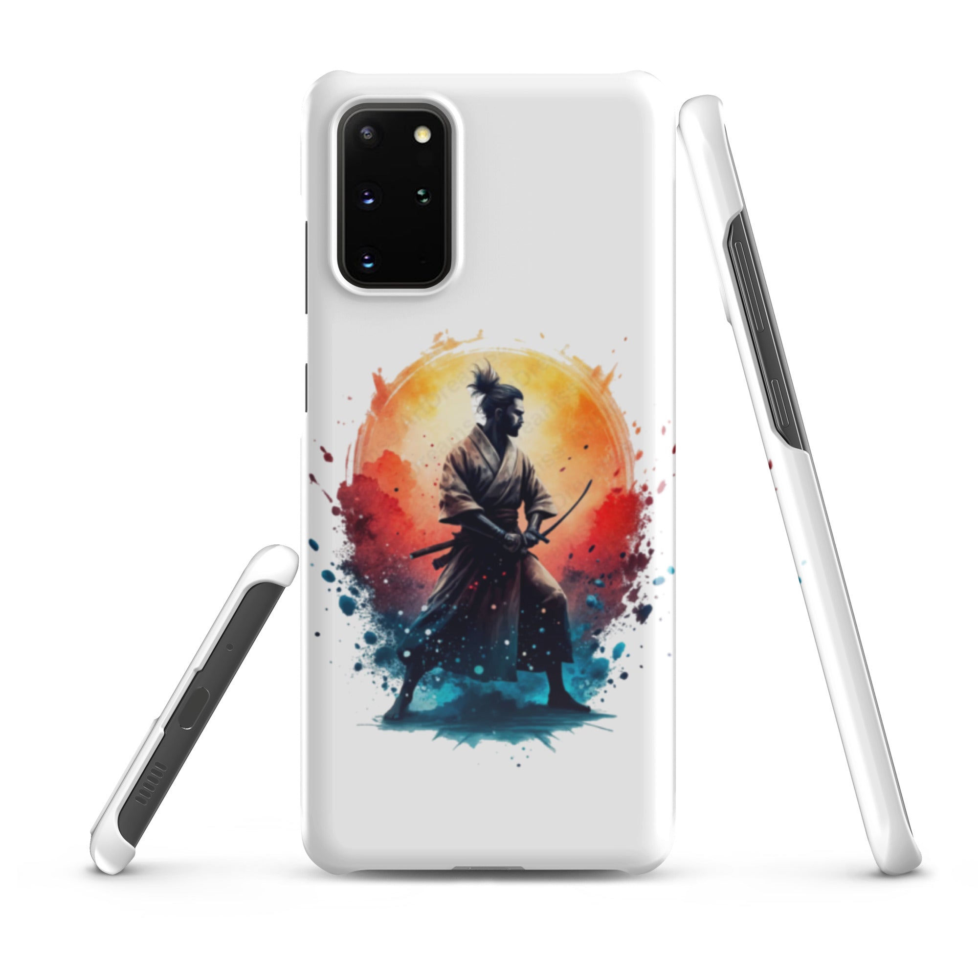 Cover Samsung Resistente – Compatibile con Ricarica Wireless – Design Samurai Giapponese-Biiply