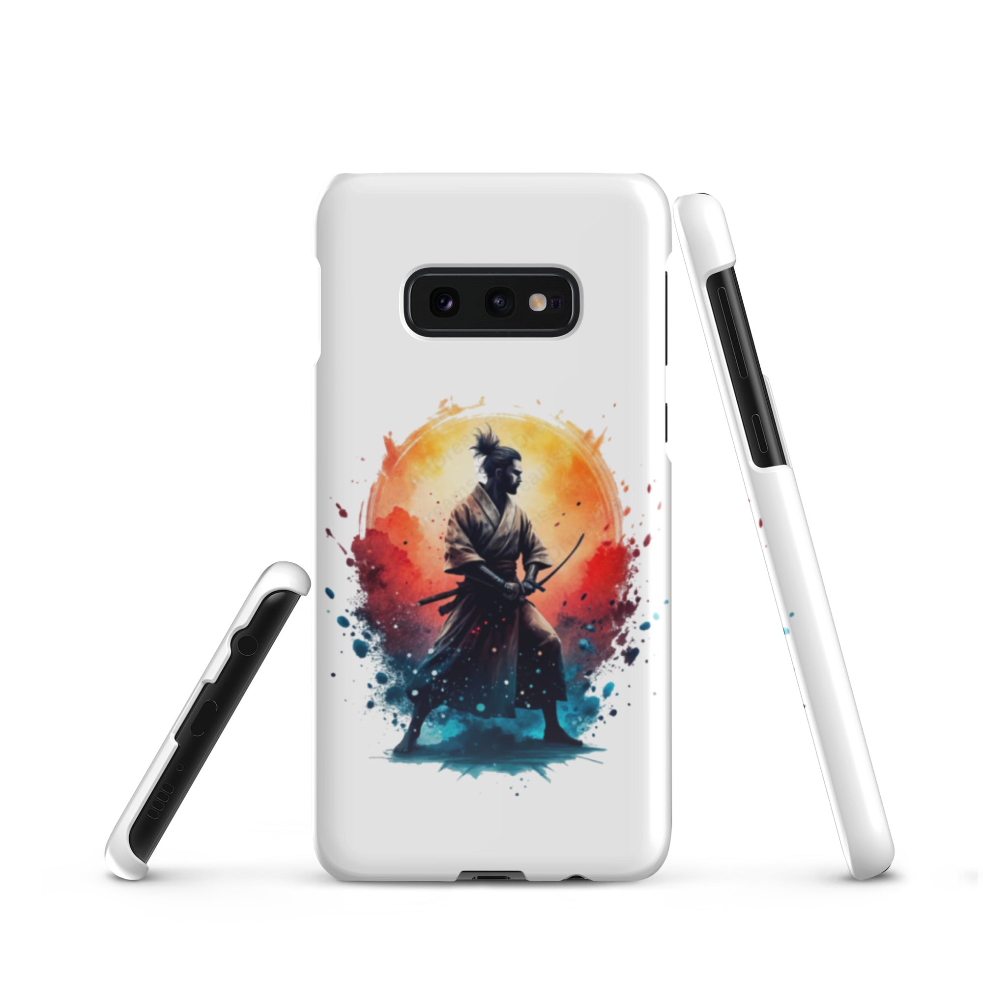 Cover Samsung Resistente – Compatibile con Ricarica Wireless – Design Samurai Giapponese-Biiply