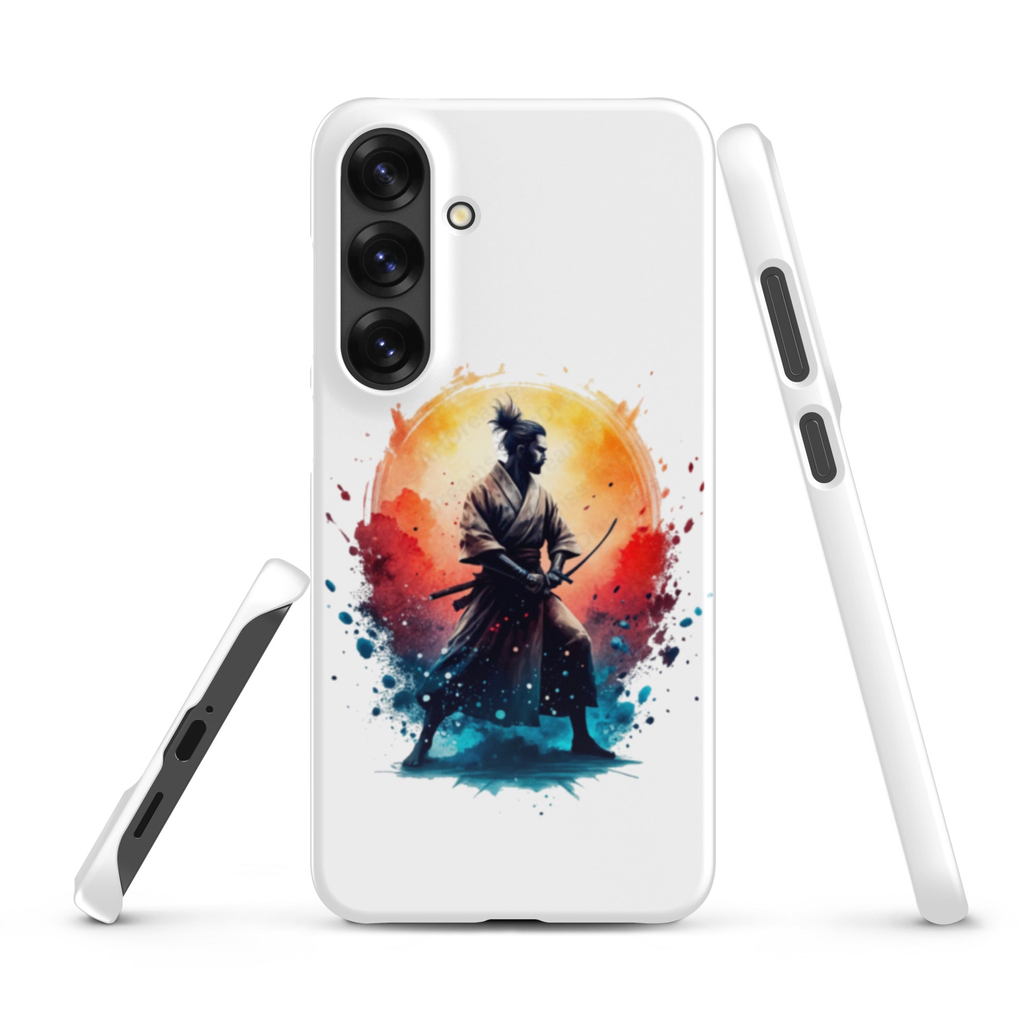 Cover Samsung Resistente – Compatibile con Ricarica Wireless – Design Samurai Giapponese-Biiply