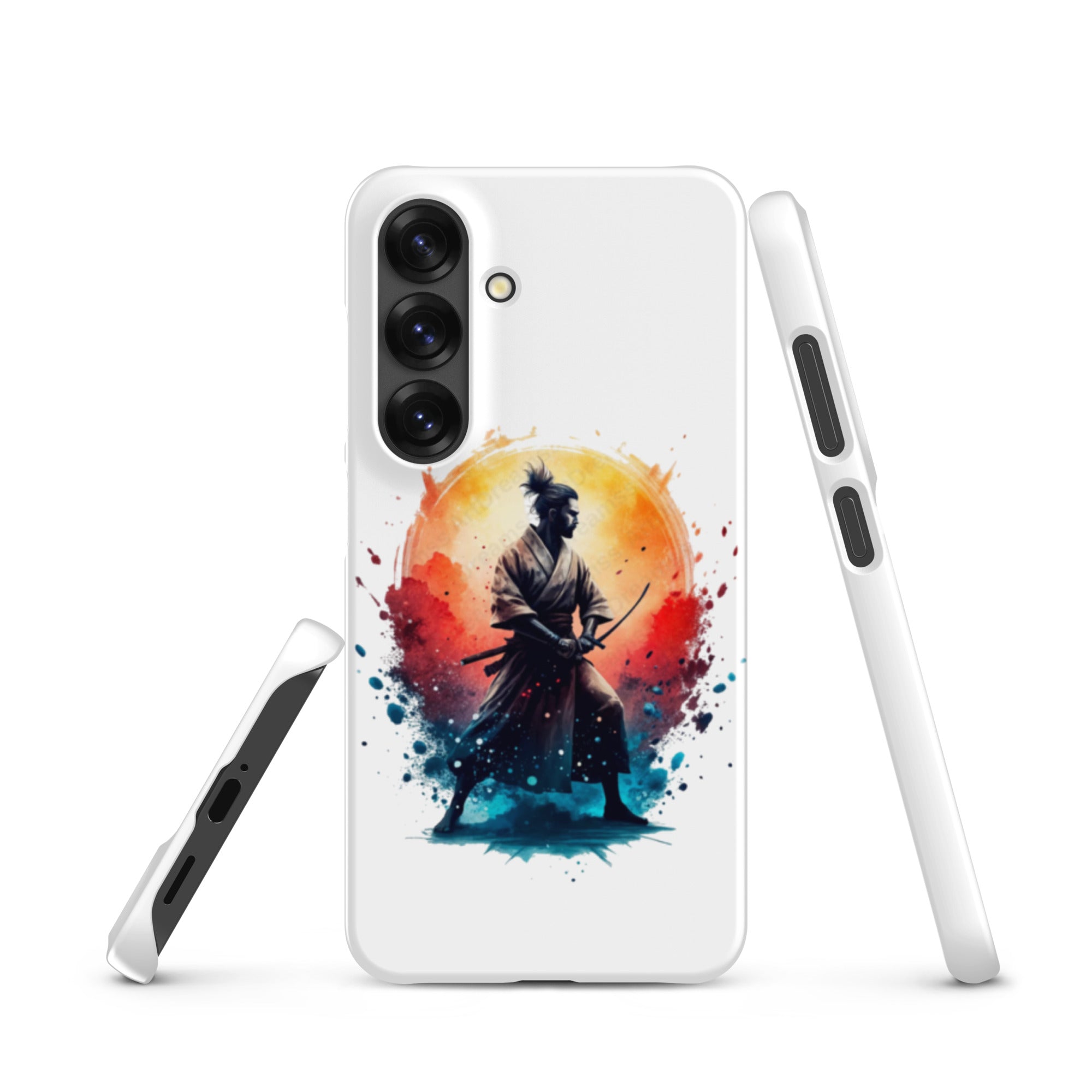 Cover Samsung Resistente – Compatibile con Ricarica Wireless – Design Samurai Giapponese-Biiply