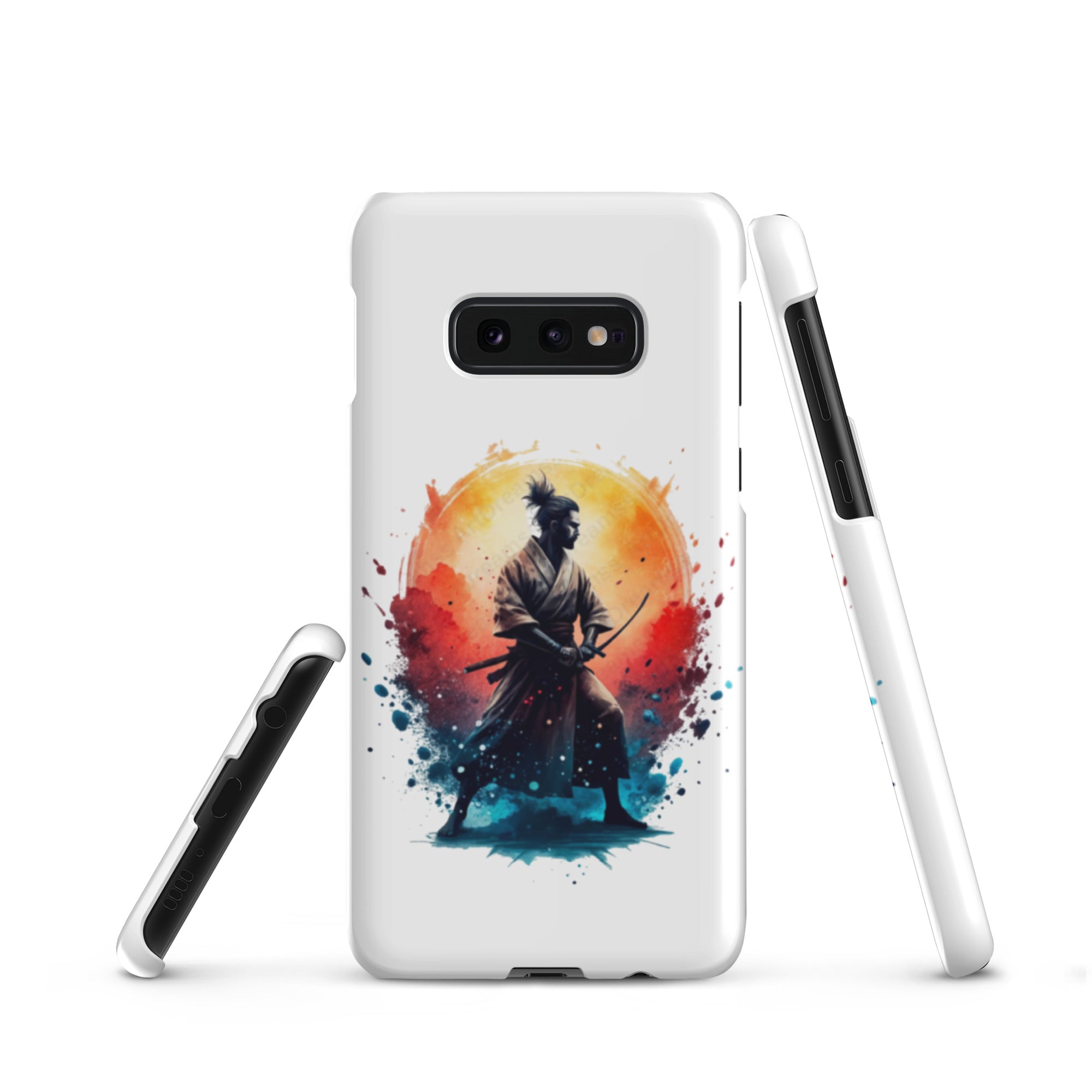Cover Samsung Resistente – Compatibile con Ricarica Wireless – Design Samurai Giapponese-Biiply
