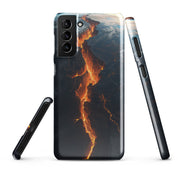 Cover Samsung Resistente – Compatibile con Ricarica Wireless – Design Spaccatura Pianeta Terra-Biiply