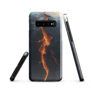 Cover Samsung Resistente – Compatibile con Ricarica Wireless – Design Spaccatura Pianeta Terra-Biiply