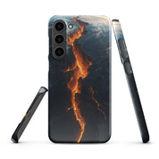 Cover Samsung Resistente – Compatibile con Ricarica Wireless – Design Spaccatura Pianeta Terra-Biiply