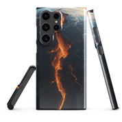 Cover Samsung Resistente – Compatibile con Ricarica Wireless – Design Spaccatura Pianeta Terra-Biiply