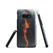 Cover Samsung Resistente – Compatibile con Ricarica Wireless – Design Spaccatura Pianeta Terra-Biiply