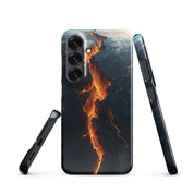 Cover Samsung Resistente – Compatibile con Ricarica Wireless – Design Spaccatura Pianeta Terra-Biiply