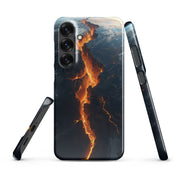 Cover Samsung Resistente – Compatibile con Ricarica Wireless – Design Spaccatura Pianeta Terra-Biiply