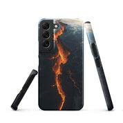 Cover Samsung Resistente – Compatibile con Ricarica Wireless – Design Spaccatura Pianeta Terra-Biiply