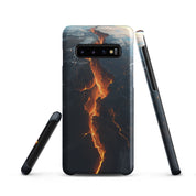 Cover Samsung Resistente – Compatibile con Ricarica Wireless – Design Spaccatura Pianeta Terra-Biiply