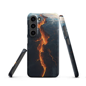 Cover Samsung Resistente – Compatibile con Ricarica Wireless – Design Spaccatura Pianeta Terra-Biiply