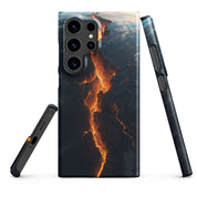 Cover Samsung Resistente – Compatibile con Ricarica Wireless – Design Spaccatura Pianeta Terra-Biiply
