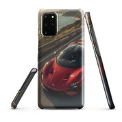 Cover Samsung Resistente – Compatibile con Ricarica Wireless – Design Supercar Rossa-Biiply